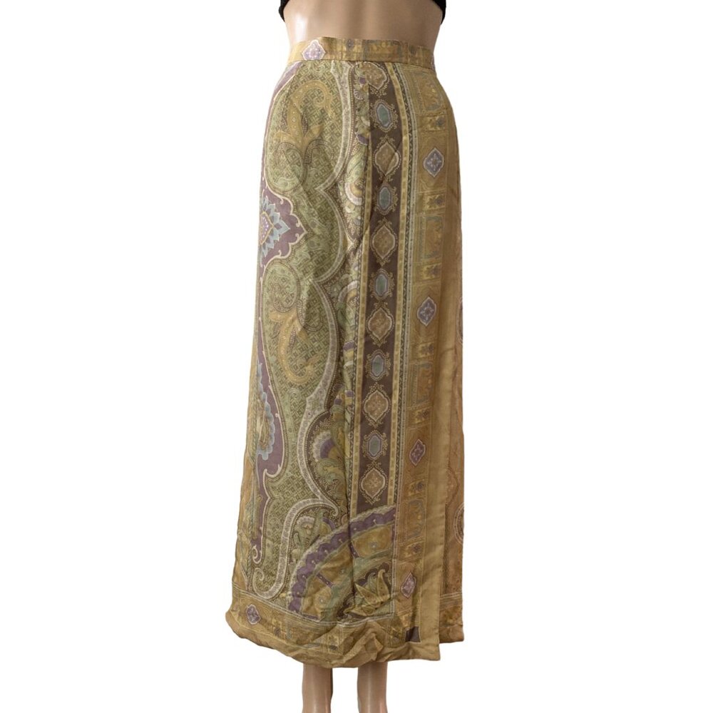 Madl by Carolin Sinemus Silk Size 42 Long Vintage Skirt
